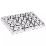 Silikomart AMORE Tritan Heart Chocolate Mold, 24 Cavities