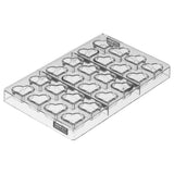 Silikomart AMORE Tritan Heart Chocolate Mold, 24 Cavities