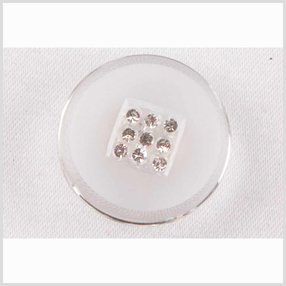 Crystal Glass Button - 22L/14mm