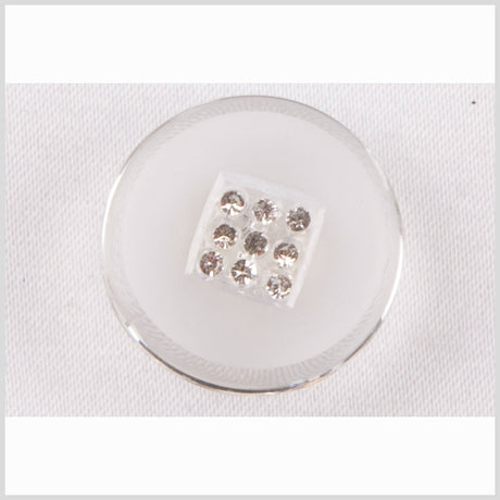 Crystal Glass Button - 22L/14mm