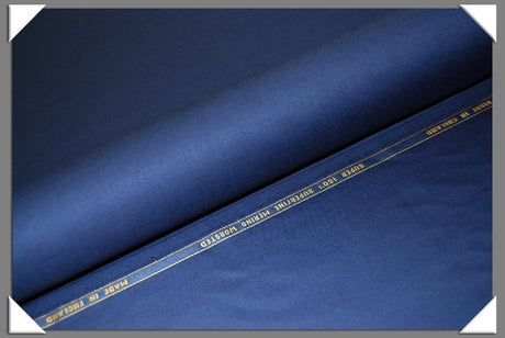 Electric Blue Super 160S Wool Fabric - Electric Blue, 58/60" Width