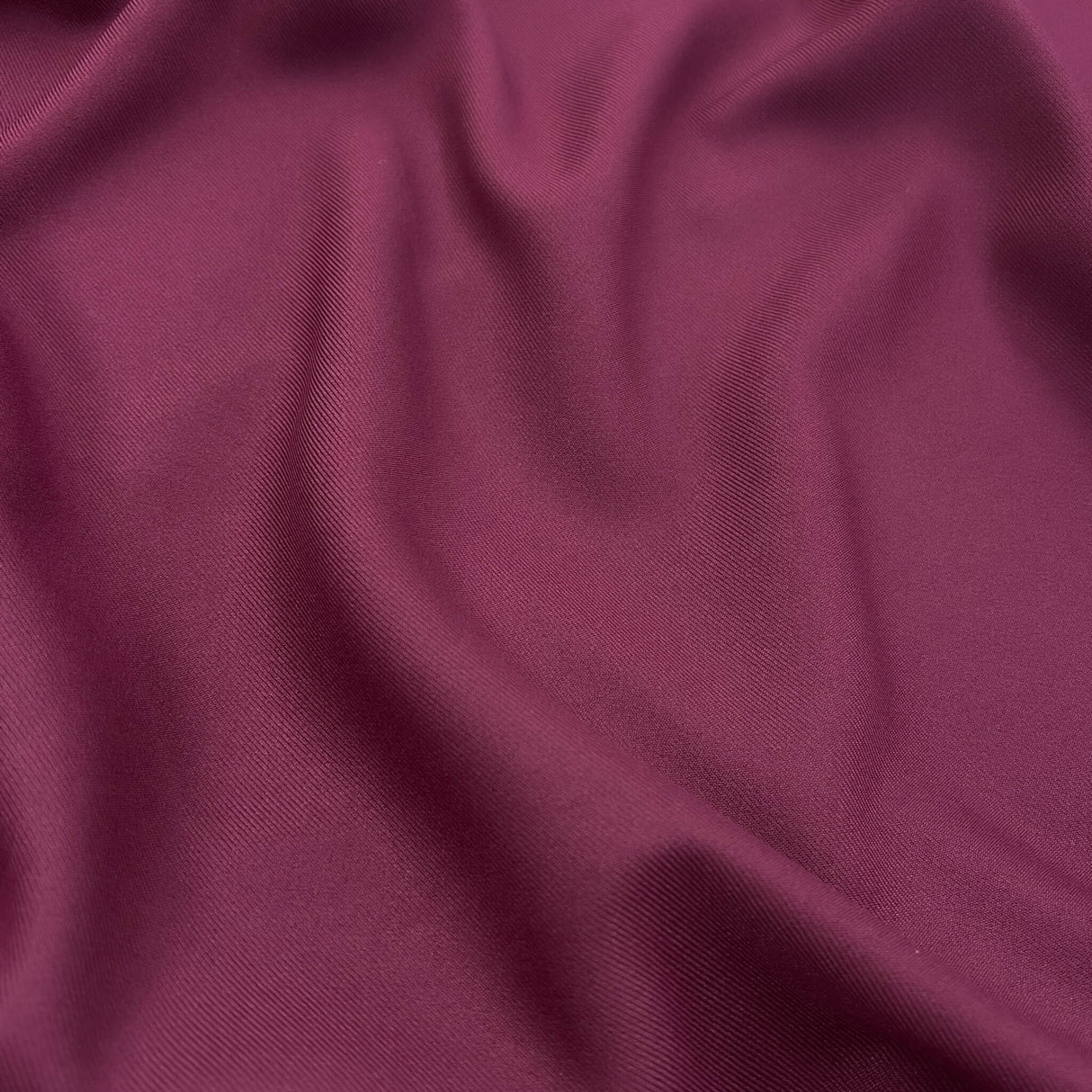 Maroon Vegan Gabardine Polyester Gabardine Fabric - Maroon, Solid, 60" Width (1 Yard)