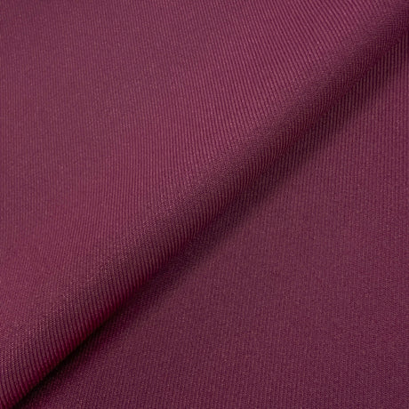 Maroon Vegan Gabardine Polyester Gabardine Fabric - Maroon, Solid, 60" Width (1 Yard)