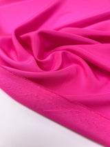 Pink Polyester Crepe Fabric