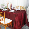 Crushed Taffeta Rectangular Tablecloth Seamless Finish