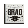 Congrats Grad Paper Luncheon Napkins 6.5 Inch Bulk 50 Count Graduation Party Supply