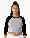 BELLA + CANVAS® Micro 3/4 Raglan Sleeve Baby Tee