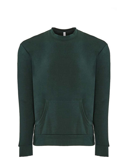 Next Level® Santa Barbara Pocket Crewneck Long Sleeve Sweatshirt