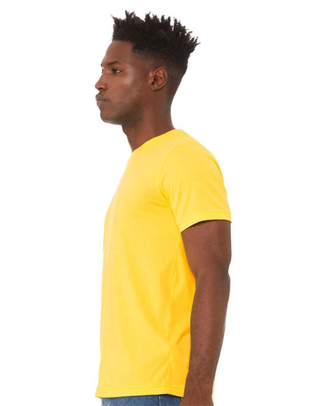 BELLA + CANVAS Crewneck Short Sleeve CVC Jersey Tee in Heather Storm