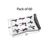 Glossy Design Poly Mailer Envelopes 10" x 13" Multi design, Weight 0.25 to 1 Ib