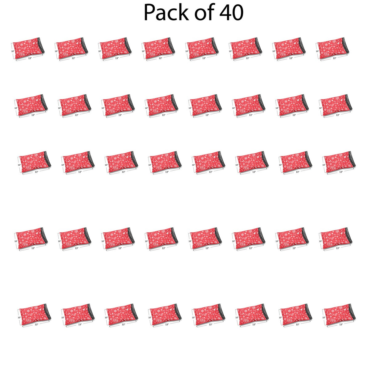 Design Poly Mailer Envelopes 10" x 13" Glossy Multi Pack & Design