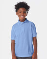 Hanes® Youth Ecosmart Jersey Collared Short Sleeve Polo