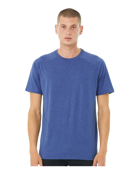 BELLA + CANVAS® Crewneck Short Sleeve Heather CVC Raglan Tee