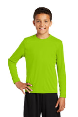 Sport-Tek® Crewneck Long Sleeve T-Shirt for Youth