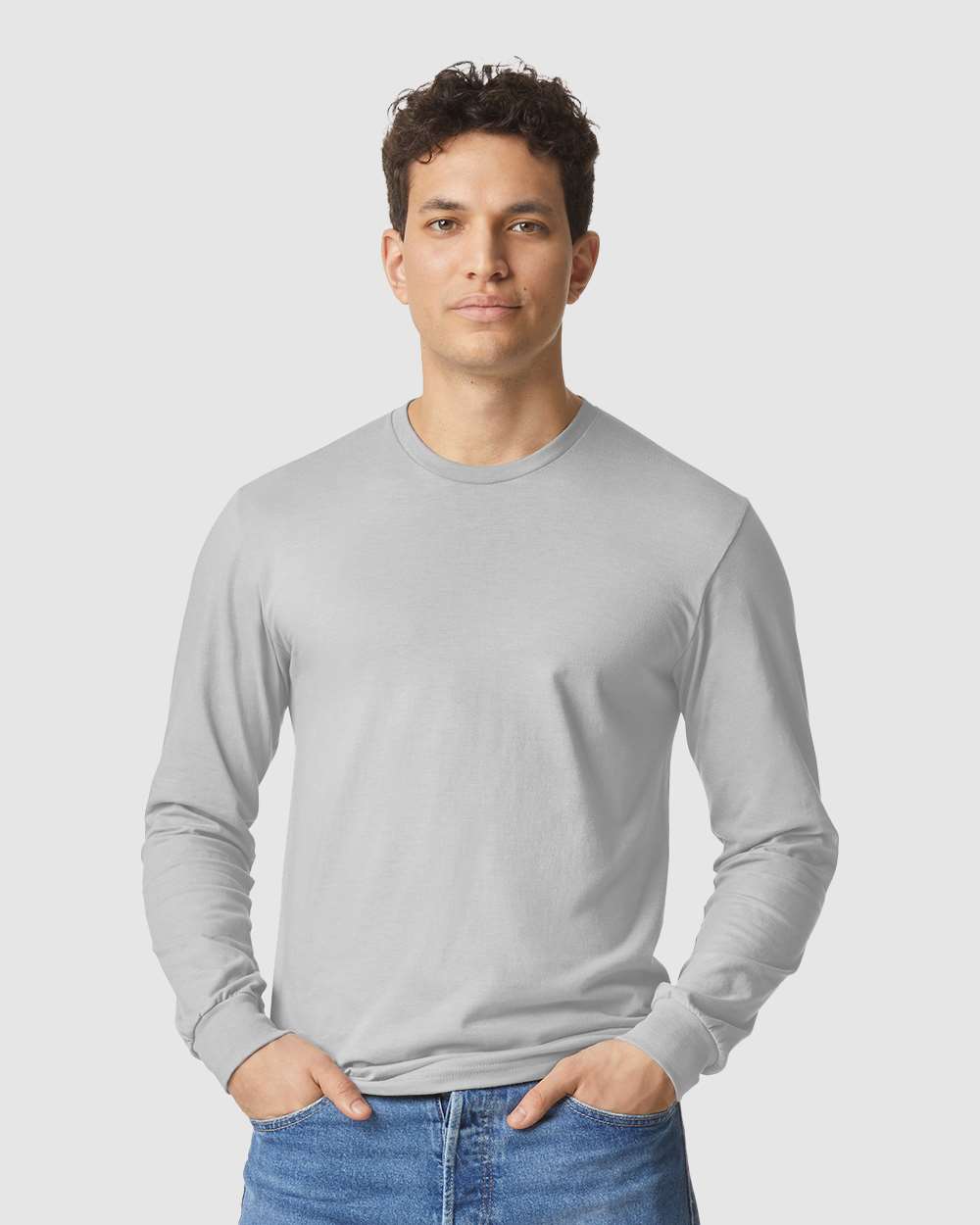 Gildan® Softstyle CVC Crewneck Long Sleeve T-Shirt