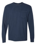 Comfort Colors® Unisex Garment-Dyed Heavyweight Long Sleeve Pocket T-Shirt
