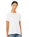BELLA + CANVAS® Women's Relaxed Fit Heather CVC Crewneck Tee