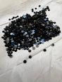 Black Sewing Notions With Crystals