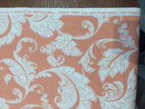 Prestwick Panorama Papaya Cotton Fabric - Monochromatic Swirling Stylized Leaves, 45" Width (1 Yard)