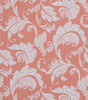 Prestwick Panorama Papaya Cotton Fabric - Monochromatic Swirling Stylized Leaves, 45" Width (1 Yard)