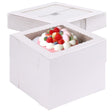 8" x 8" x 8" White Tall Layer Cake Bakery Boxes with Window Pastry Boxes