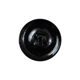 Black and Gold Knotted Glass Shank Back Button - 36L/23mm