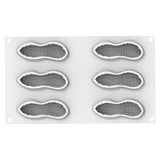 Silikomart ARACHIDE 100 Silicone Peanut Mold, 6 Cavities