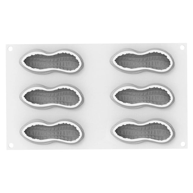 Silikomart ARACHIDE 100 Silicone Peanut Mold, 6 Cavities
