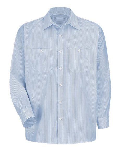 Red Kap Men's Tall Industrial Stripe Work Shirt