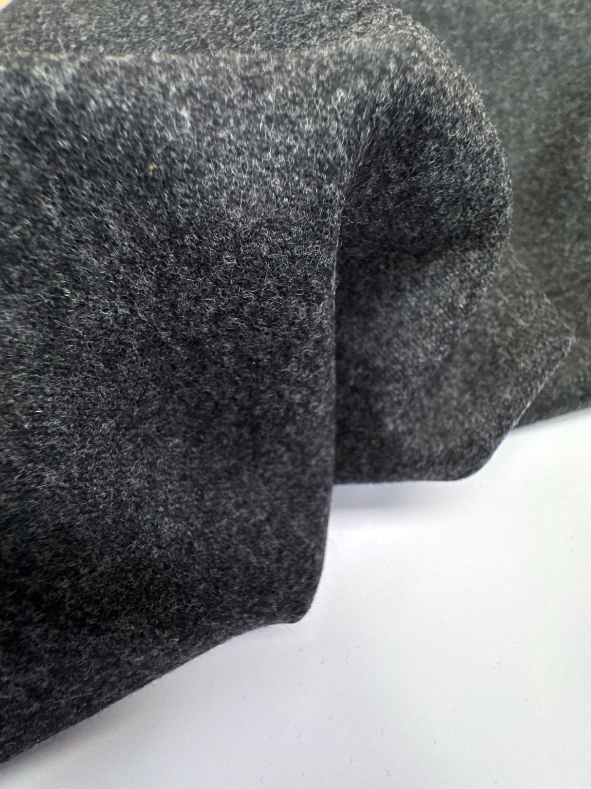 Wool Twill Fabric Melange Gray