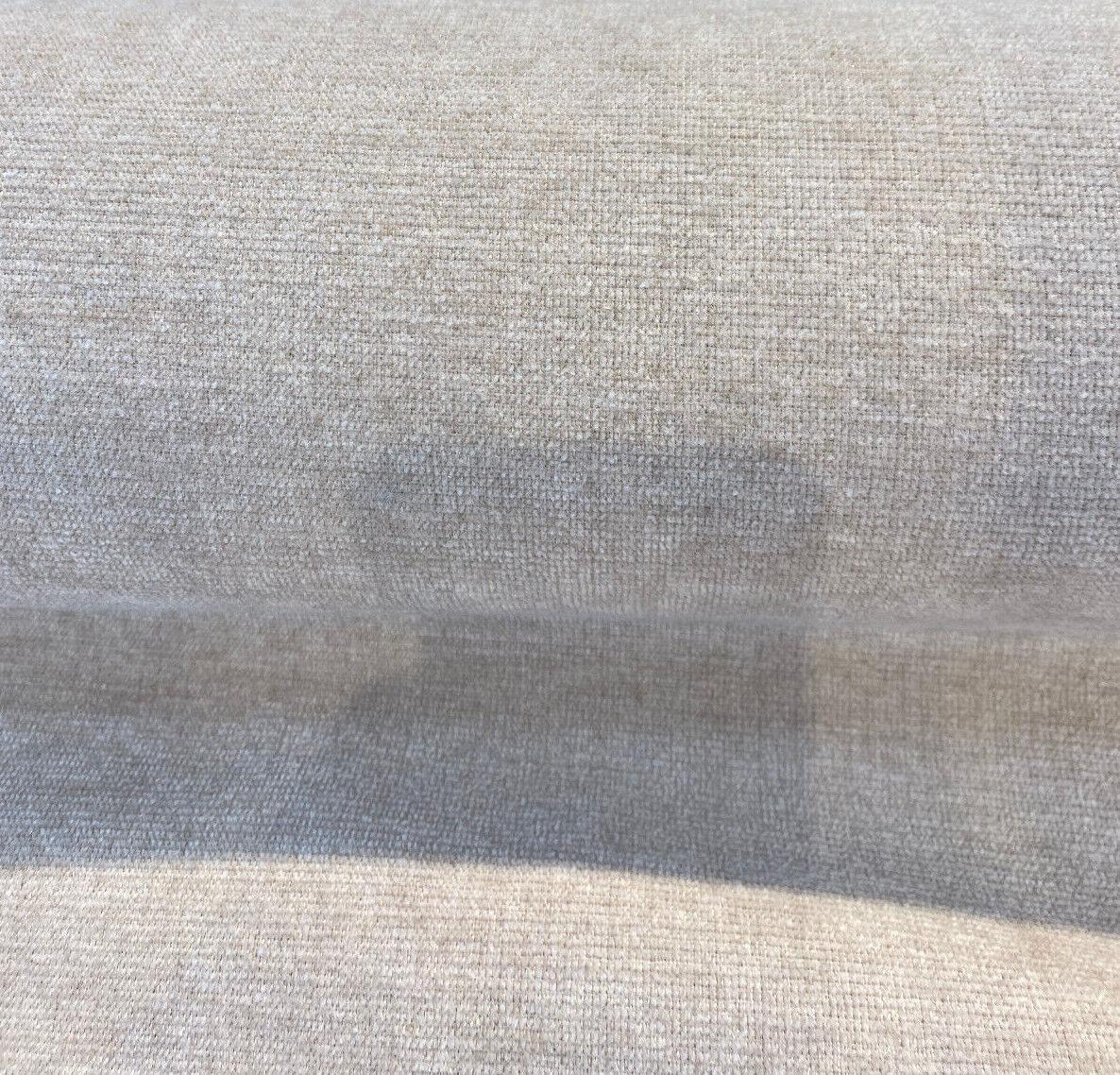 Sunbrella Outdoor Chenille Bliss Velvet Acrylic Fabric - Beige Plush Upholstery, 54" Width (1 Yard)