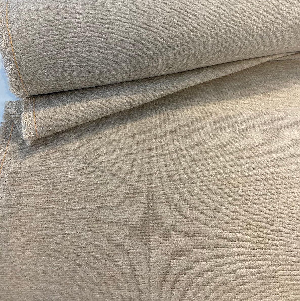 Sunbrella Outdoor Chenille Bliss Velvet Acrylic Fabric - Tan, Plush Upholstery, 54" Width (1 Yard)