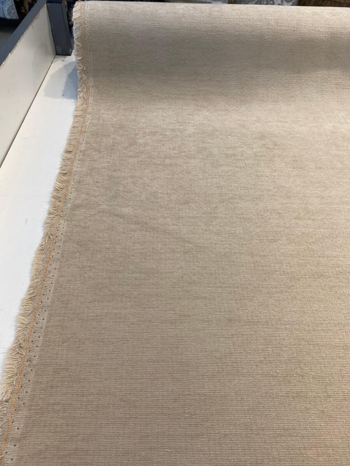 Sunbrella Outdoor Chenille Bliss Velvet Acrylic Fabric - Tan, Plush Upholstery, 54" Width (1 Yard)