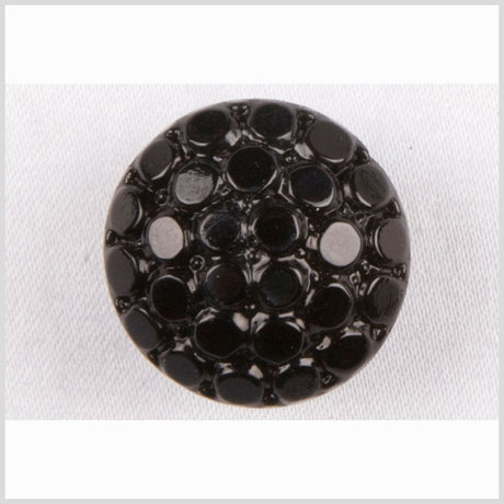 Black Glass Button - 28L/18mm