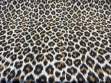 Leopard Natural Cotton Canvas Fabric - Leopard Print, 56" Width (1 Yard)