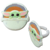 Star Wars Disney The Mandalorian The Child Baby Yoda Cupcake Cake Decorating Rings 12 set