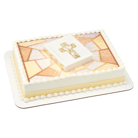 Religious Bible and Cross Pendant Cake Kit