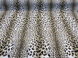 Jaguar Mombasa Sepia Cotton Fabric - Jaguar Skin Pattern, Beige White/Off White/Black, 56" Width (By The Yard)