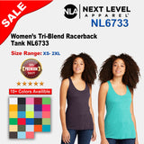 Next Level® Women’s Crewneck Tri-Blend Racerback Tank