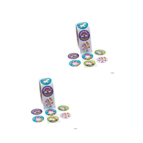 Unicorn Sticker Roll - 100 Pc.