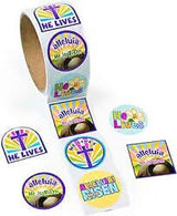 Christian Symbols Smile Face Sticker Roll 100 Pieces