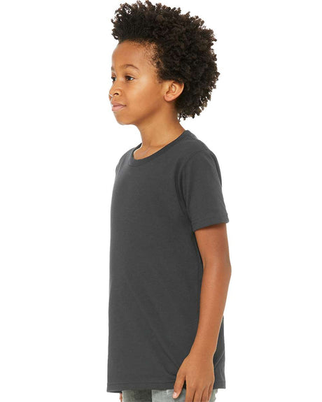 Image 1: Bella Canvas Youth Jersey Crewneck Short Sleeve TeeImage 2: Soft kids short sleeve crewneck shirtImage 3: Premium youth jersey t-shirtImage 4: Blank youth tee for custom printingImage 5: Lightweight Bella Canvas kids apparelImage 6: Comfortable children's shirt