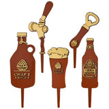 Craft Brew Bourbon Beer Tap Bottle Opener Glass Jug Set Cake Kit