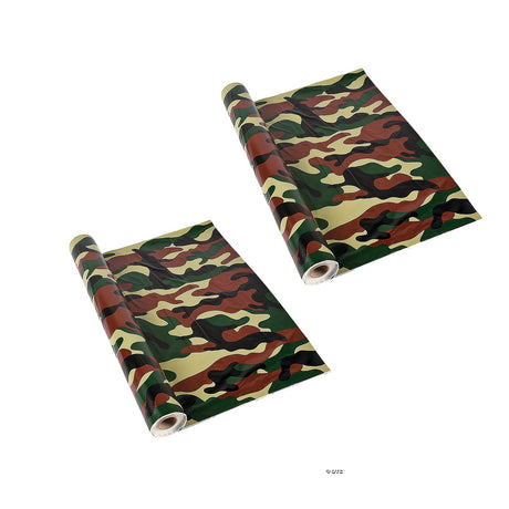 Camo Plastic Tablecloth Roll 40" x 100 ft.