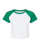 BELLA + CANVASÂ Women's Micro Rib Raglan Short sleeve Tee - XS