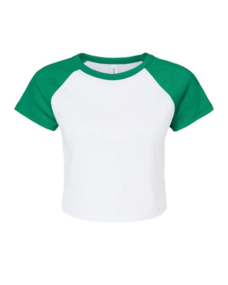 BELLA + CANVAS® Women's Micro Rib Raglan Short sleeve Tee