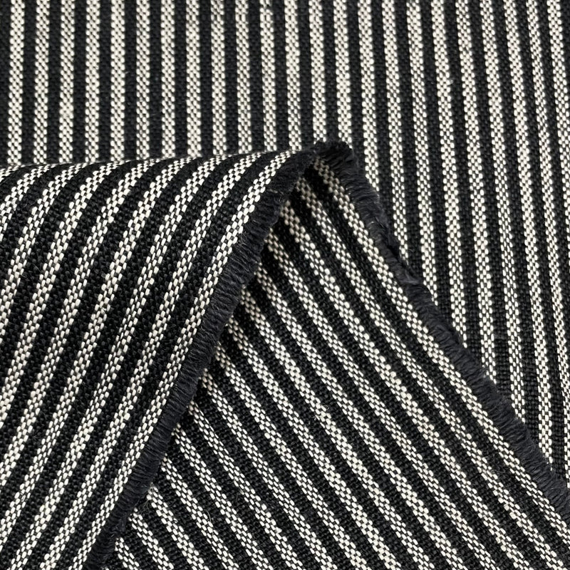 Pure Linen Yarn-Dyed Stripe French Navy