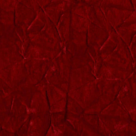 Red Flocking Crushed Velvet Upholstery Fabric,
