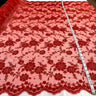 Embroidered Lace Mesh Turquoise Silver