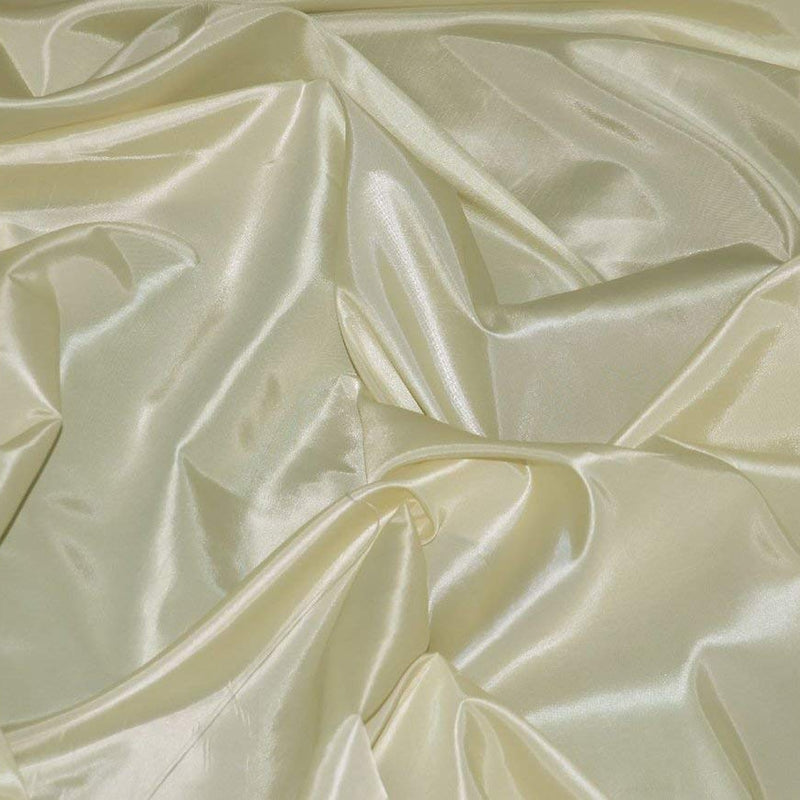 Ivory Taffeta Solid Fabric